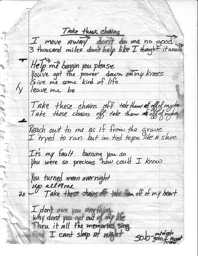Scanned Lyrics